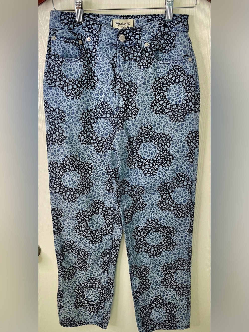 Madewell Perfect Vintage Straight Floral Jeans Size 25